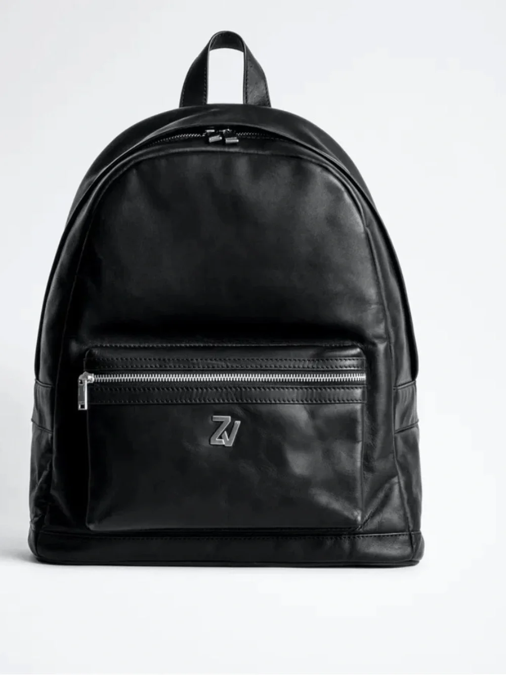 ZADIG&VOLTAIRE Black Leather Backpack - Sleek Everyday Carry